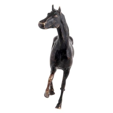 Indian Black Galloping Horse For Home Decoration