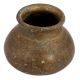 Wide Round Base Delicate Carved Design Brass Water Pot