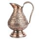 Rounded Copper Repousse Jug For Decoration