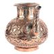 Embossed Floral Design Copper Water Pot With Stout