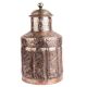 Hand Carved Floral Motifs Copper Jar with Lid