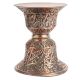 Copper Spittoon Table With Floral Motifs