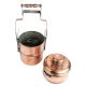Handcrafted Copper Three Tier Lunch Box With Lid