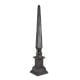 Black Vintage Gothic Brass Spear Finial