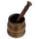 Brass Hamam Dasta Mortar And Pestle Set