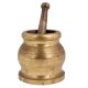 Brass Mortar And pestle Traditional Mixer And Grinder