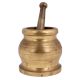 Brass Mortar And pestle Traditional Mixer And Grinder
