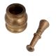 Handmade Pure Brass Pestle and Mortar Set