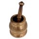 Brass Mortar And Pestle Spice Medicine Grinder Masher