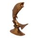 Brass Rising Fish Statue For Decoration