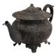 Black Brass Tea Pot With Big Handle