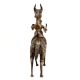 Tribal Statue Of Brass Rider On Horse