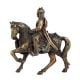 Brass Indian Solider Historic Statue
