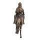 Brass Indian Solider Historic Statue