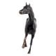 Indian Black Galloping Horse For Home Decoration