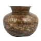 Old Brass Pot With Faded Design Collectors Choice