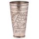 Jai Hind Carved Brass Lassi Punjabi Glass