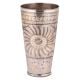 Sunflower Carved Tall Brass Lassi Glass