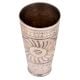 Sunflower Carved Tall Brass Lassi Glass