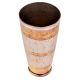 Brass Punjabi Lassi Glass With Golden Bands