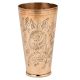 Brass Rose Design Punjabi Lassi Glass Decorative Serveware