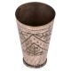 Brass Tall Lasssi Glass Leaf Design Or Tumbler