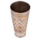 Old Brass Chiseled Floral Patern Punjabi Lassi Glass