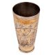Brass Leaves With Vines Pattrened Brass Punjabi Lassi Glass