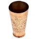 Carved Floral Design Punjabi Glass Tumbler