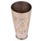 Brass Leaf Carved Geometric Design Punjabi Lassi Glass