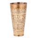 Brass Lassi Glass Engraved With Mosque And Leaves Design