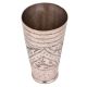 Brass Lassi Glass With Engraved Leaf design In Arch