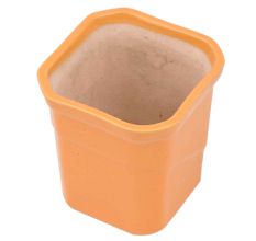 Handmade Orange Color Ceramic Pot