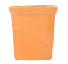 Handmade Orange Color Ceramic Pot