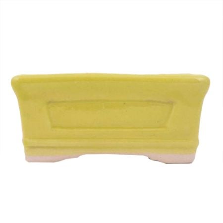 Yellow Rectangular Ceramic Pot