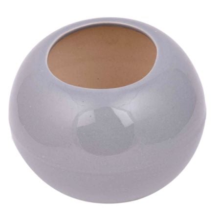 Light purple Round Shape Ceramic Pot