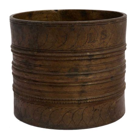 Rustic Handmade Brass Water Measuring Pot