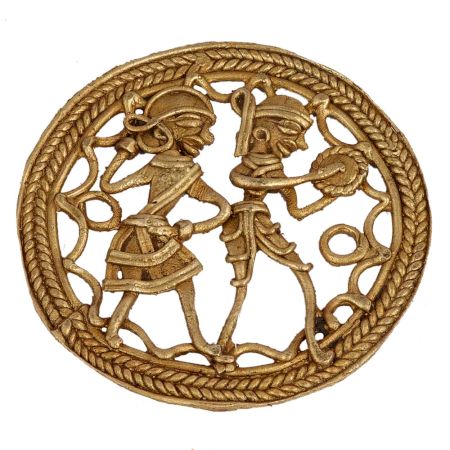 Classic Brass Couple Merrymaker Metal Home Decor