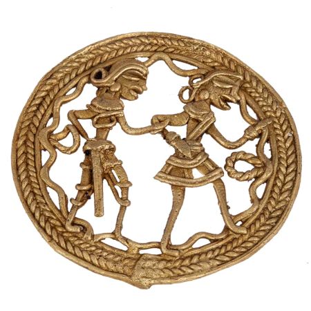 Decorative Elements Of Rural Lifestyle In Brass