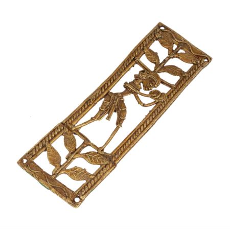 Mystify Cymbal Bearing Male Brass Metal Artwork For Your Home