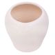 Round White Ceramic Vase Pot
