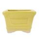 Yellow Rectangular Ceramic Pot