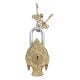Brass Padldlock Engraved With Buddha Face And 2 Keys