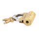 Brass  Floral Design Handcuff Lock With 2 Keys