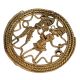 Gracefully Designed Brass Metal Decor Depicting Village Life