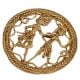 Fabulous Home Decor Item In Brass Depicting Village Life