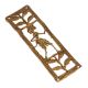 Lovely Brass Rectangular Shaped Decor Product With Leaf Motifs