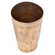 Brass Rural Style Lassi Glass With Carved leaves Design