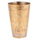 Golden Brass Lassi Glass With Faded Leafy Design