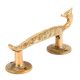 Brass Engraved Design Peacock Door Handle